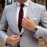 Black With Purple Striped Necktie