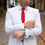 Red with White Dotted Necktie