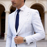 Blue With White Dots Necktie