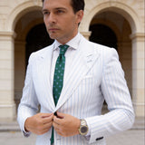 Green With Blue Paisley Necktie