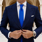 Blue Solid Necktie
