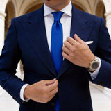 Blue Solid Necktie