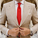 Red Solid Necktie