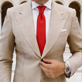 Red Solid Necktie