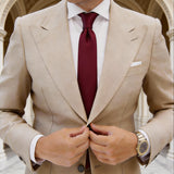 Burgundy Solid Necktie