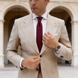 Burgundy Solid Necktie