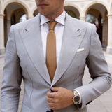 Tan Solid Necktie