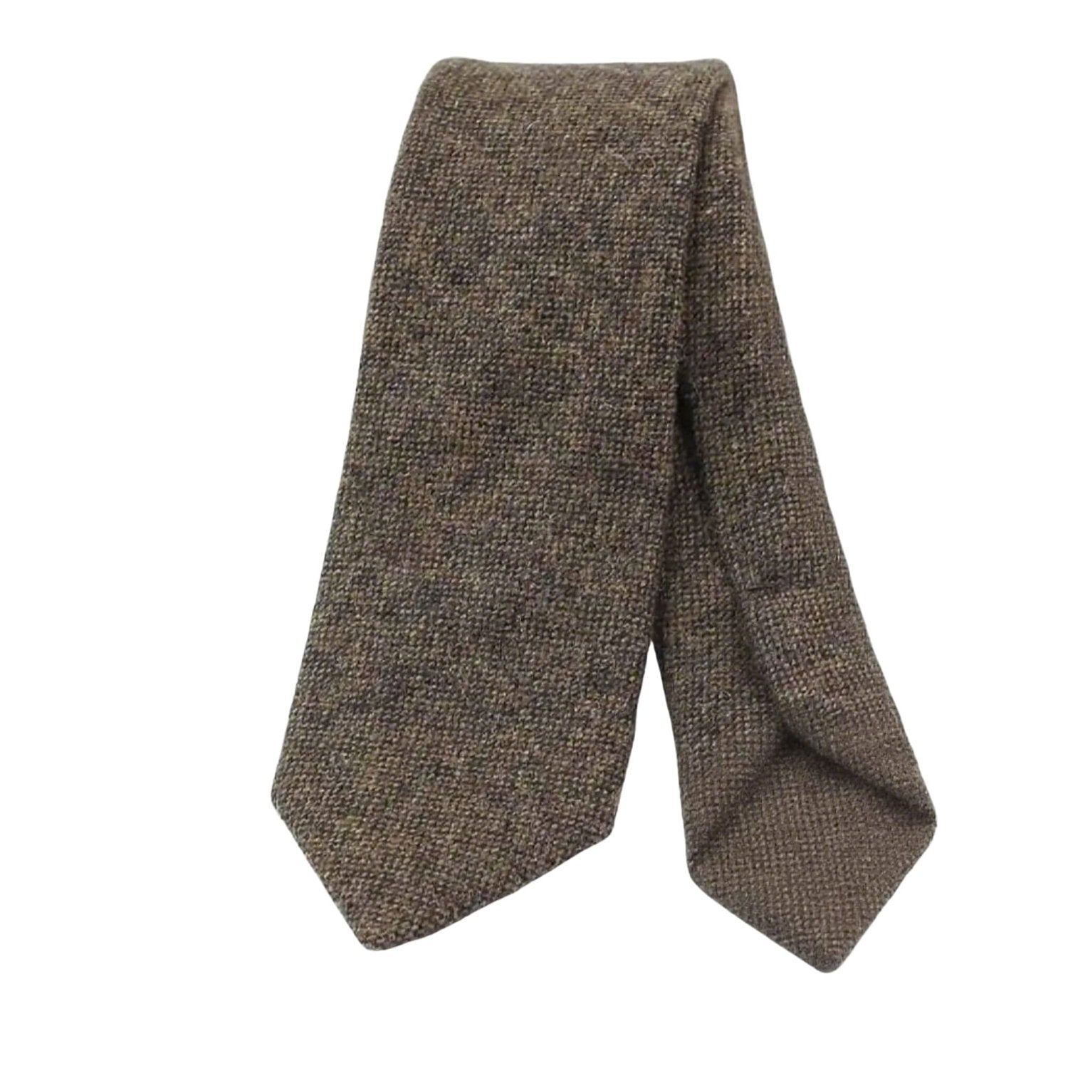 Brown with Dark Brown Textured Necktie