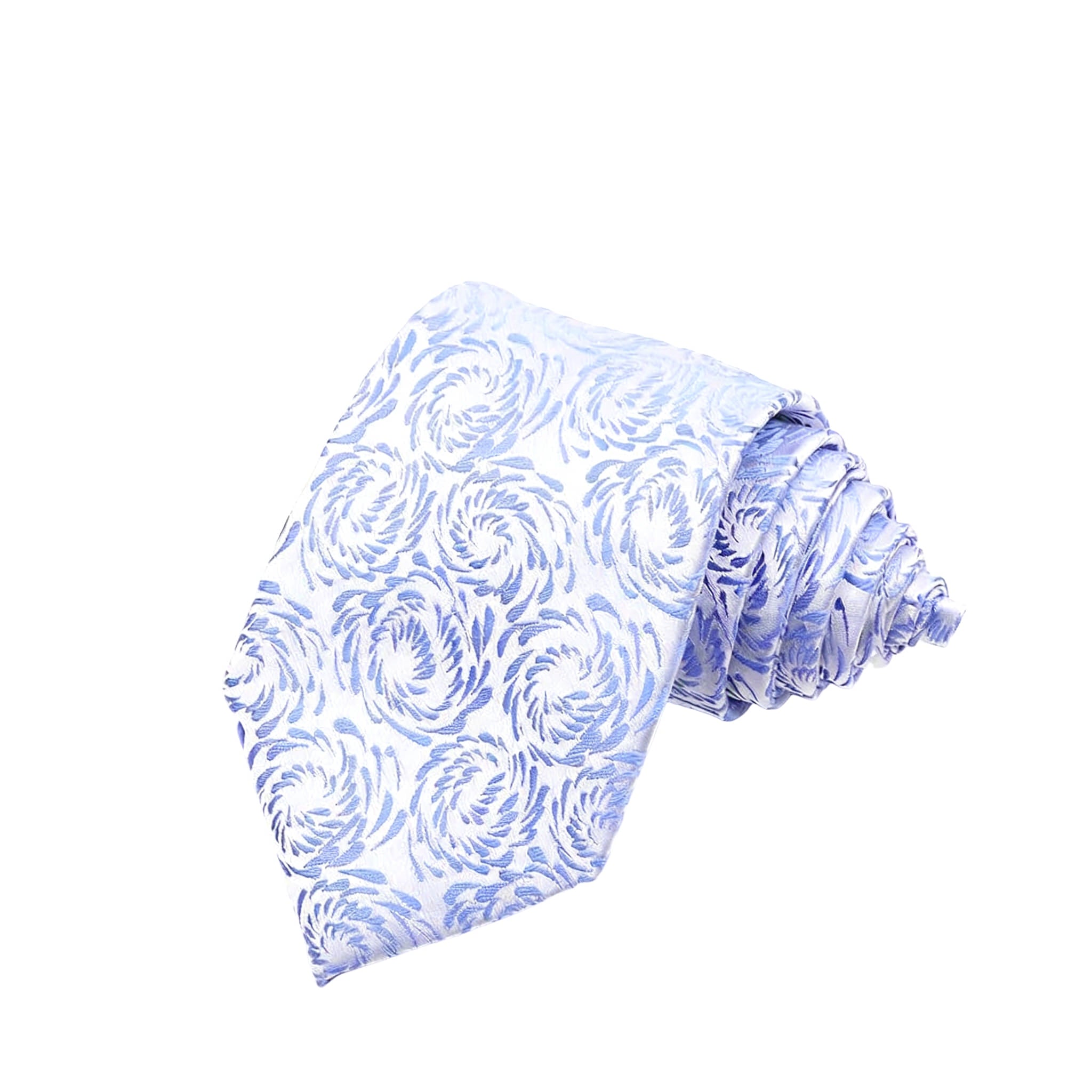 Light Blue Blue Floral Necktie