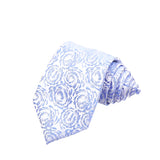 Light Blue Blue Floral Necktie