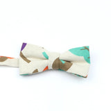 ZONFAZ Funny Cute Linen Cartoon Kids Bowtie Animals Printed Boy Butterfly Bow Ties