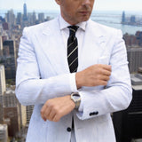 Black With Gold Striped Necktie