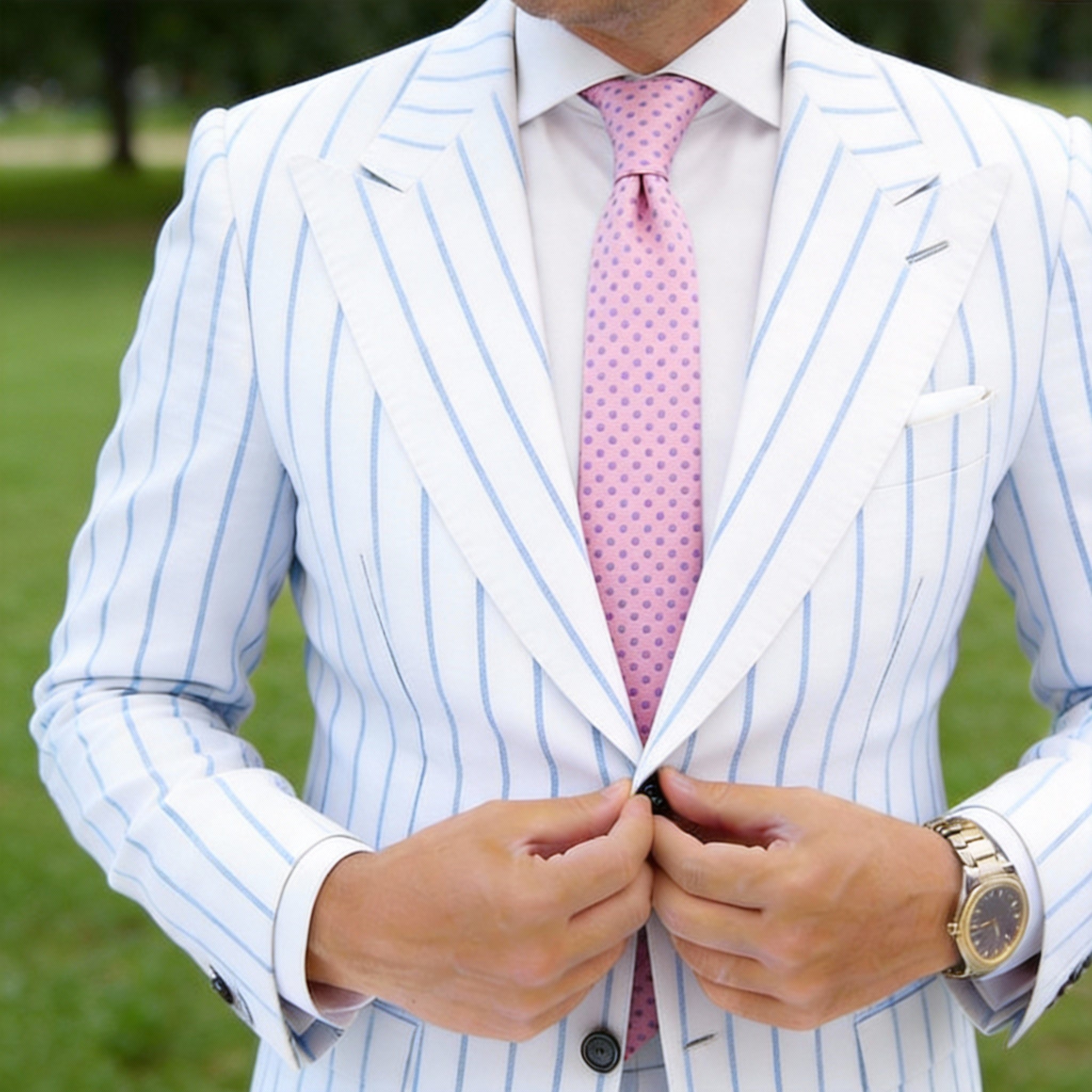 Pink With Purple Polka Dots Necktie