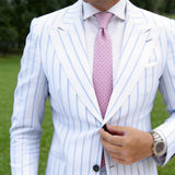 Pink With Purple Polka Dots Necktie