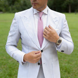 Pink With Purple Polka Dots Necktie