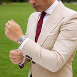 Red with Black Plaid Necktie