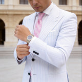 Pink With Pink Wave Necktie