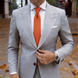 Orange Solid Necktie
