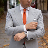 Orange Solid Necktie