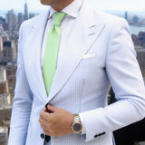 Light Green Solid Necktie