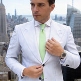 Light Green Solid Necktie