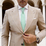 Light Green Solid Necktie