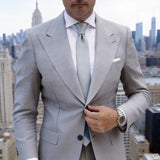 Light Blue Solid Necktie