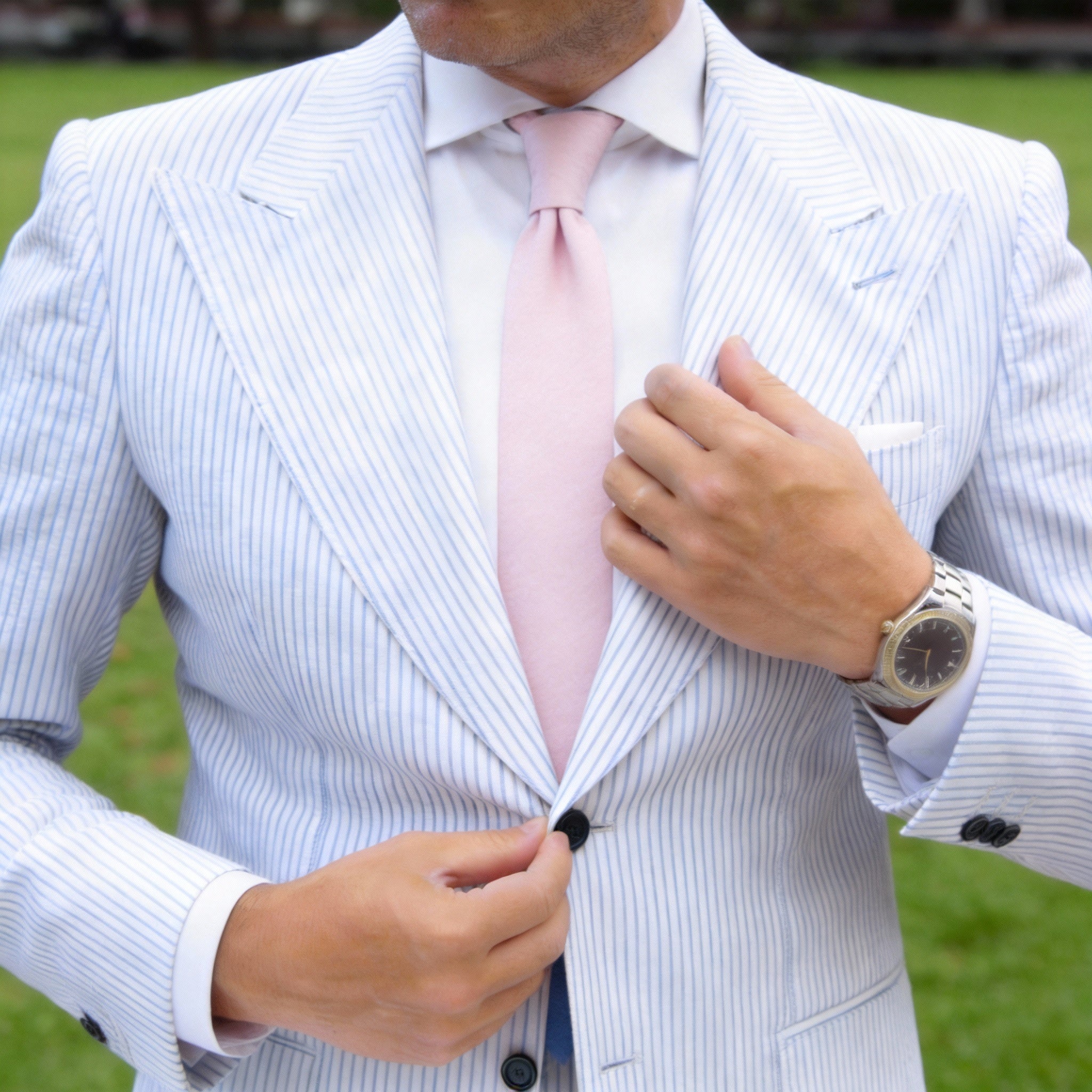Light Pink with Light Pink Solid Necktie