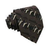 Brown Black Penguin Necktie