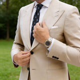 Black With Blue Paisley Necktie