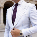 Dark Purple With Yellow Triangles Necktie