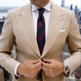 Navy Blue With Red Stripe Necktie