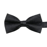 Black Black Patterned Bowtie