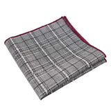 Gray Checked Pocket Square
