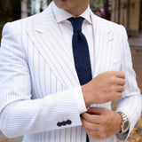 Dark Blue Knitted Necktie