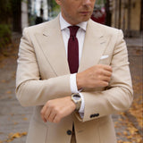 Burgundy with Knitted Necktie