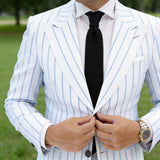 Black with Black Knitted Necktie