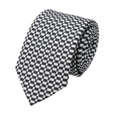 Black White Checkered Necktie