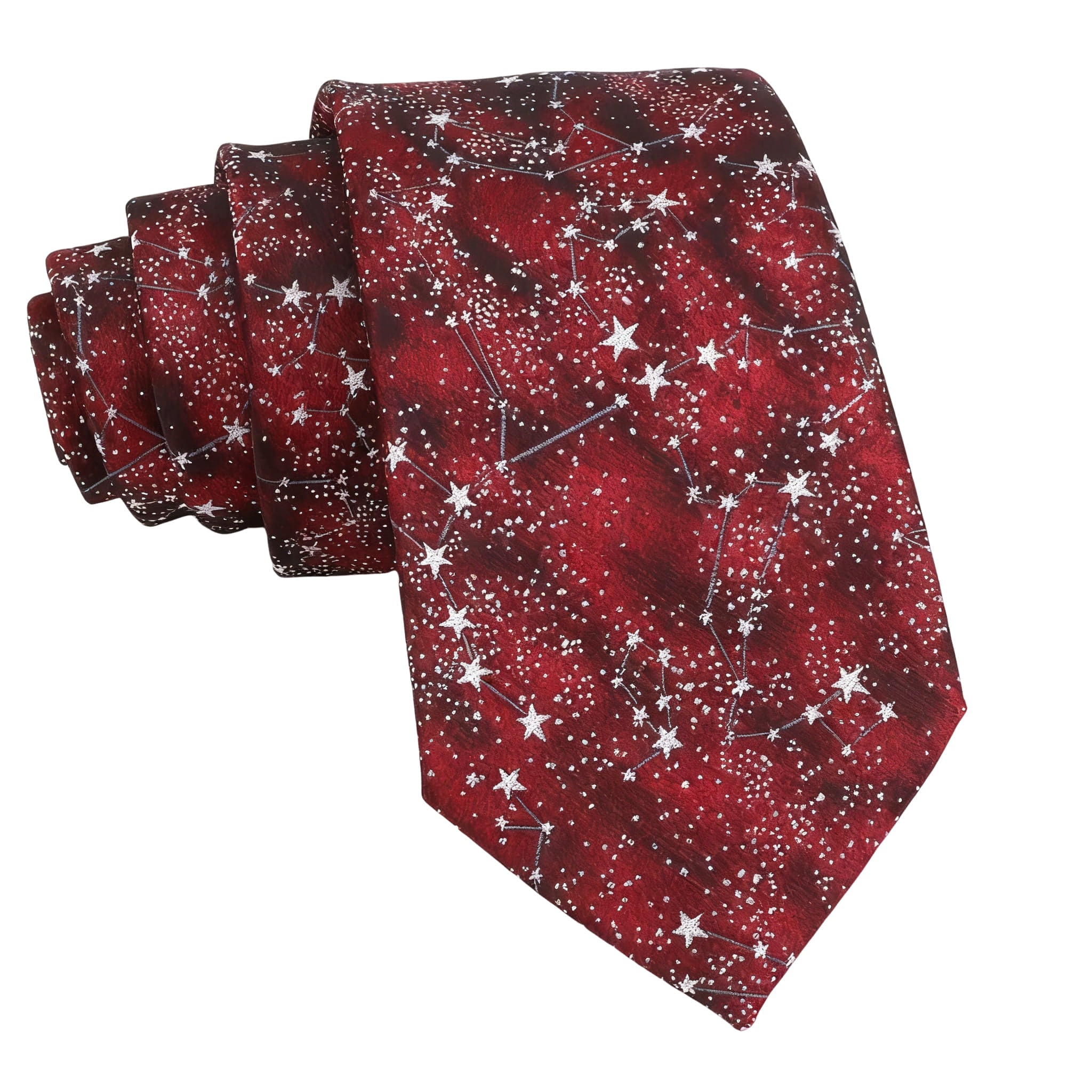 Red White Star Necktie