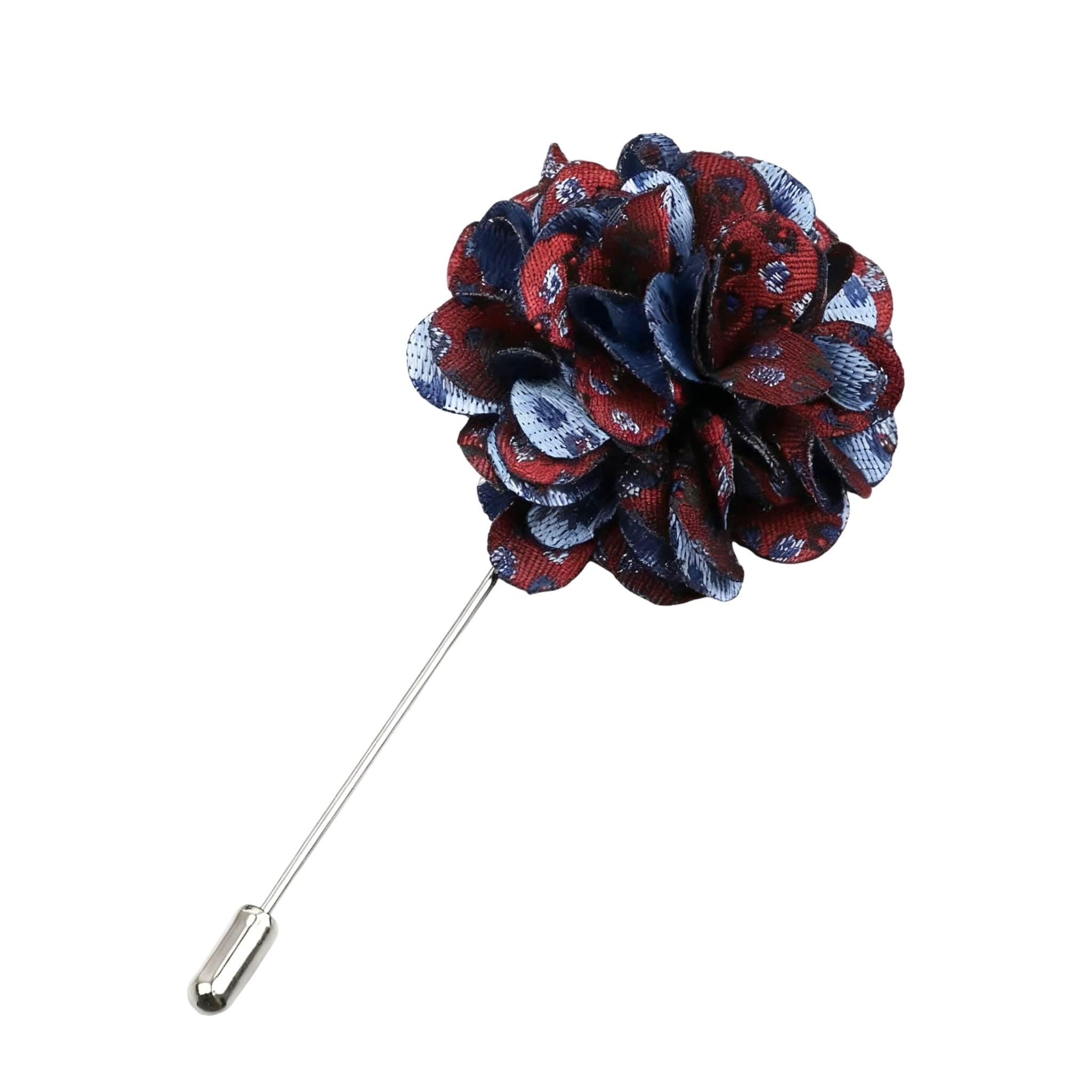Red Blue Polka Dot Lapel Pin