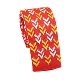 Red White Patterned Necktie