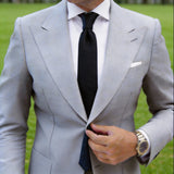 Black with Black Small Anchor Necktie