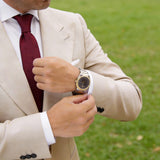 Burgundy With Dark Burgundy Anchor Necktie