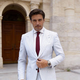 Burgundy With Dark Floral Necktie