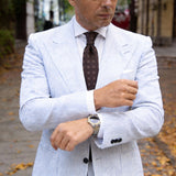 Black With Brown Floral Necktie