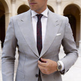 Dark Blue With Red Paisley Necktie