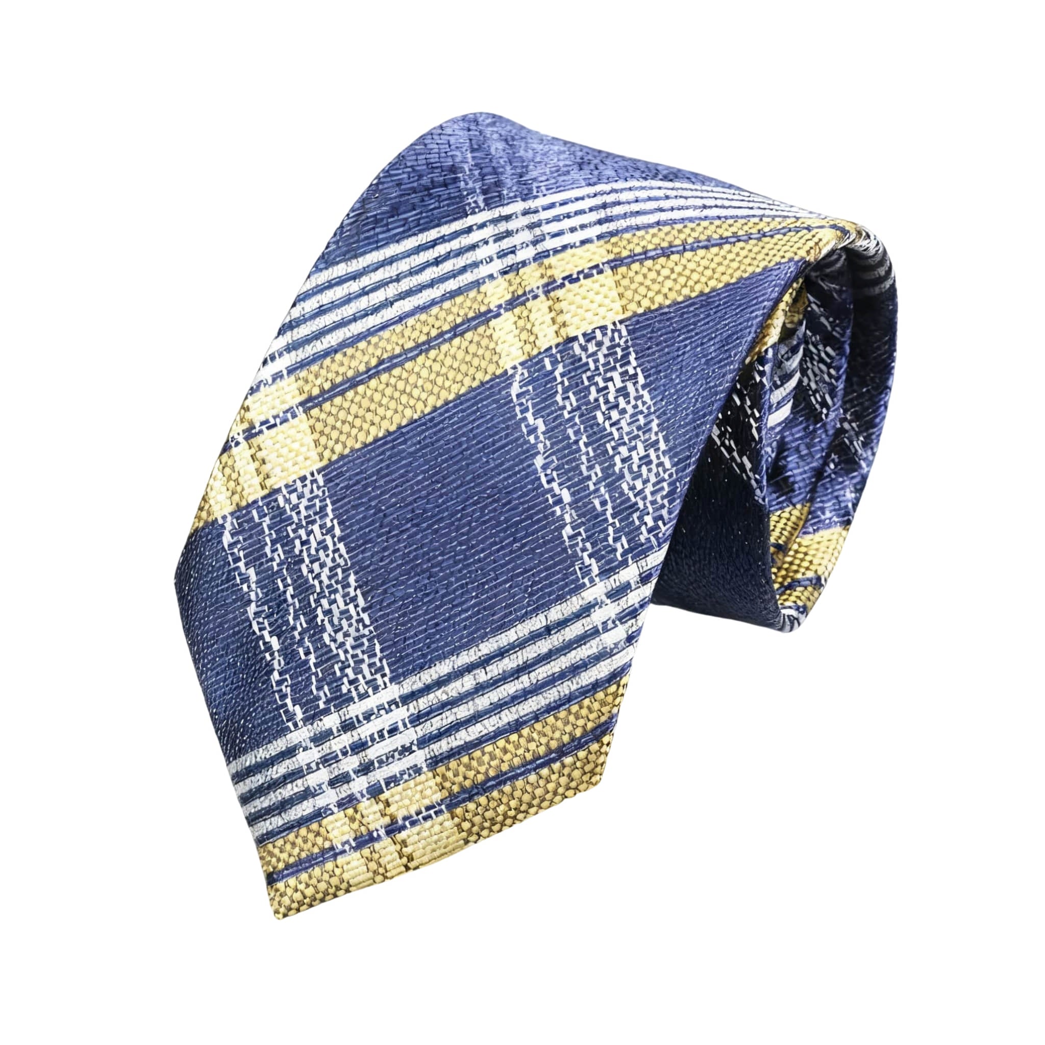 Blue Yellow Plaid Necktie