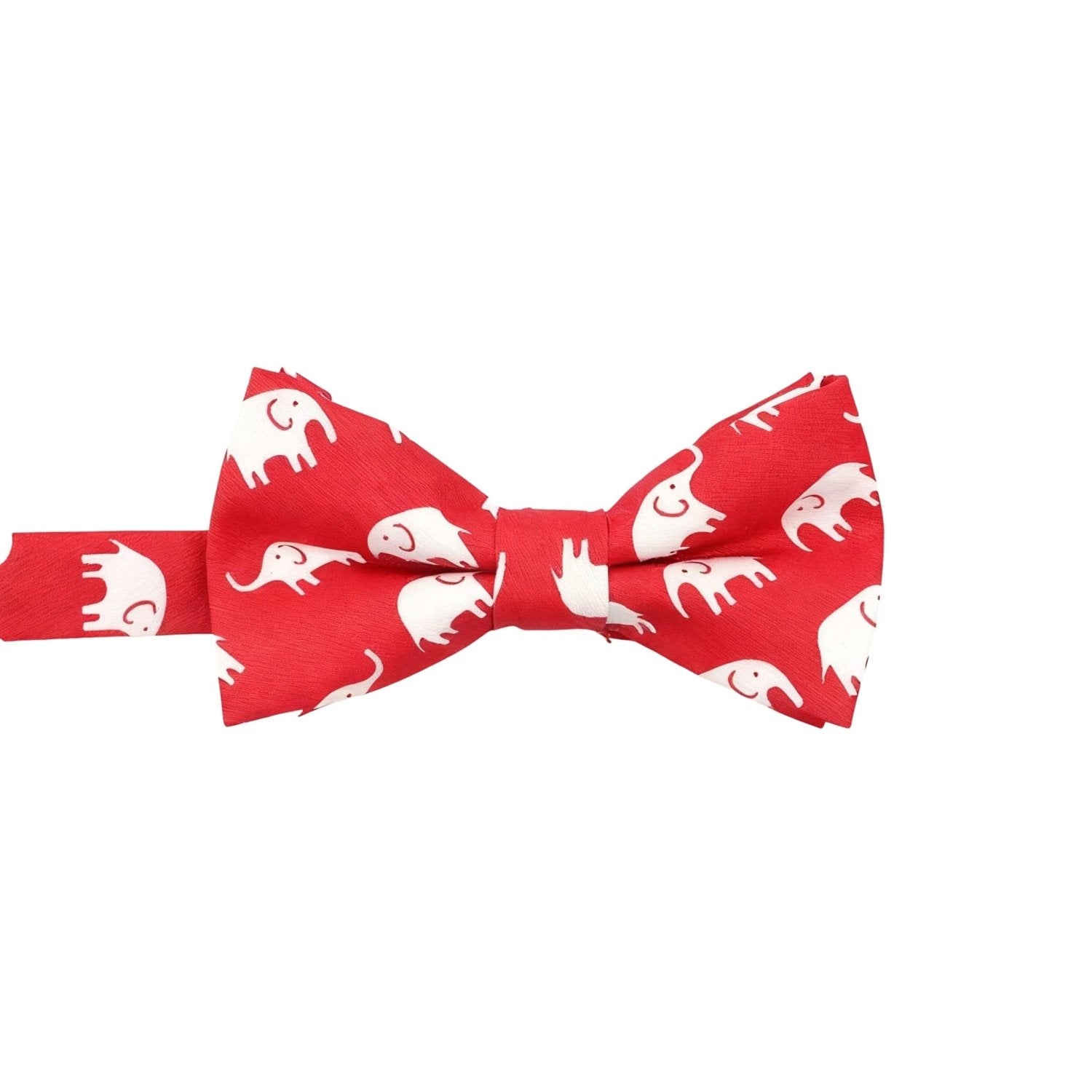Blue with White Elephant Bowtie