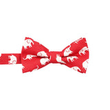 Blue White Animal Bowtie