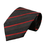 Black Red Striped Necktie
